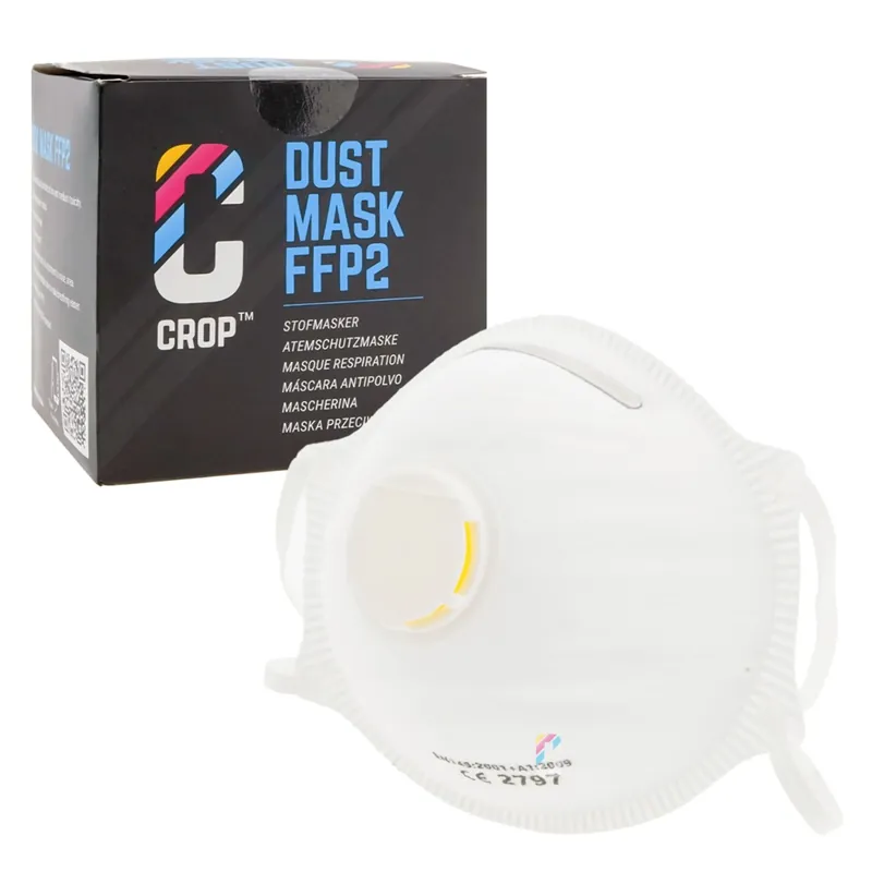 Weekendaanbieding CROP Stofmaskers FFP2 met Uitademventiel - 10 stuks