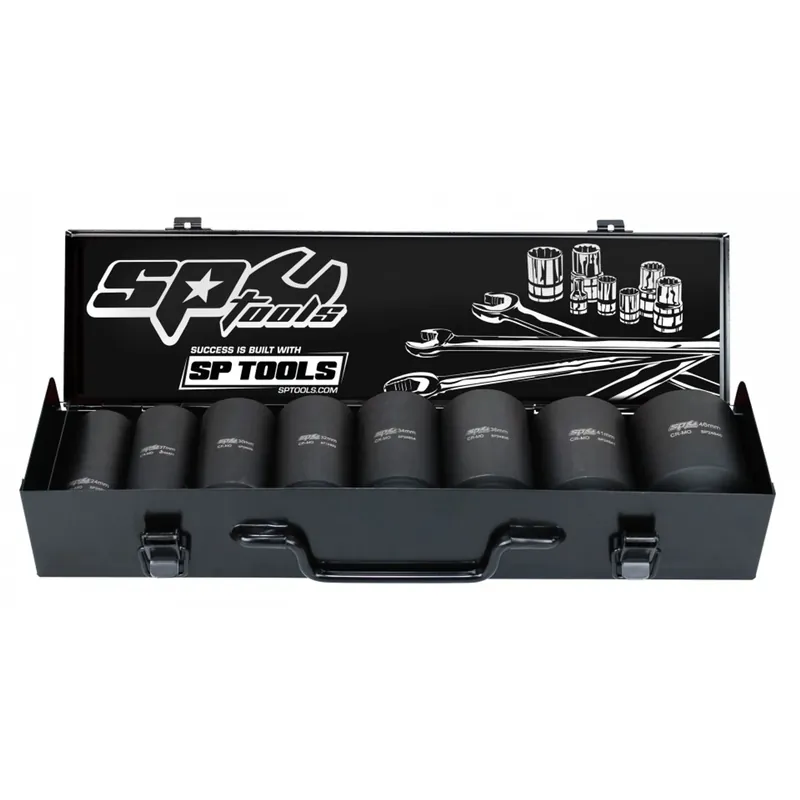 Gecertificeerd SP Tools Slagmoerdoppenset 3/4" LANG 8-delig
