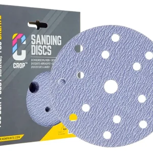 Aanbieding CROP Purple Ceramic Schuurschijf 150mm korrel 500 - 10 stuks