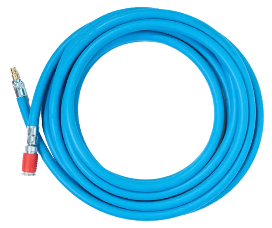 SATA Luchtslang Blauw 9mm met snelkoppeling en nippel – 10 meter Fabrieksprijs