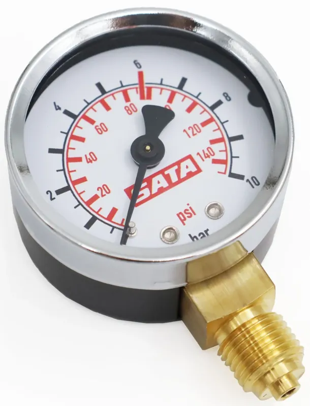 SATA Manometer 0-10 bar 50mm Direct Verzonden
