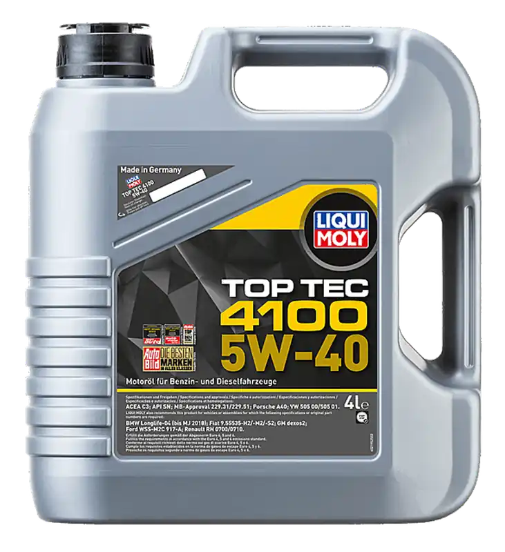 Betaalbaar Liqui Moly Top Tec 4100 5w40 Motorolie 4 liter