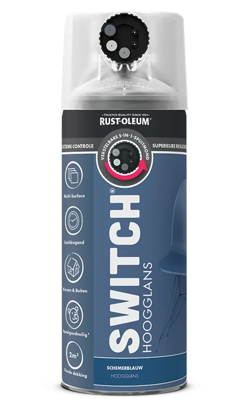 Rust-Oleum Switch Spuitbus Verf Hoogglans 400ml - Schemerblauw Veilige Betaling