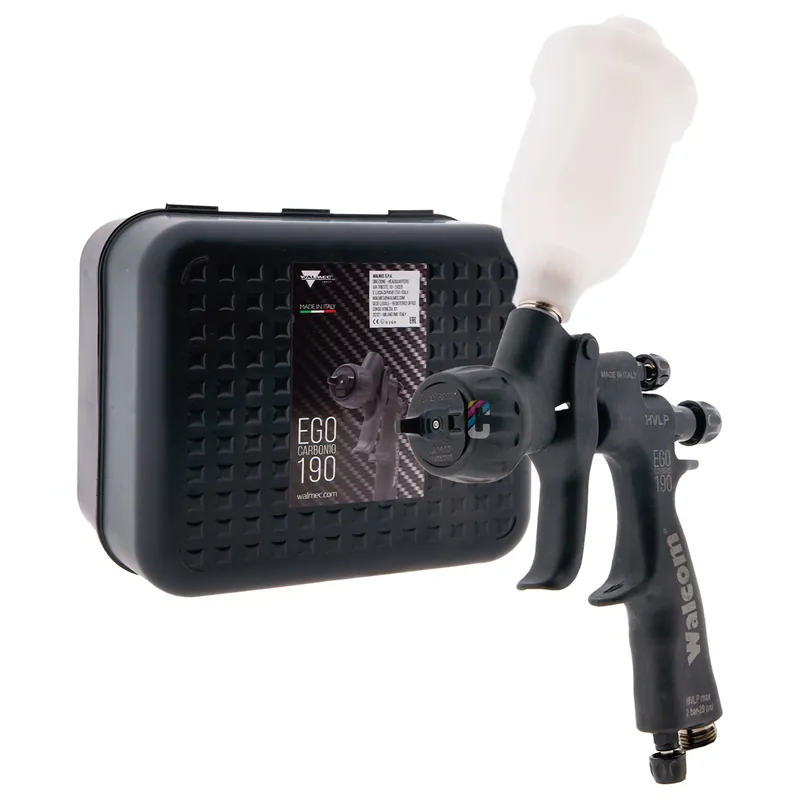 Aanbieding Walcom Carbonio 190 HVLP Mini Verfspuit + bovenbeker