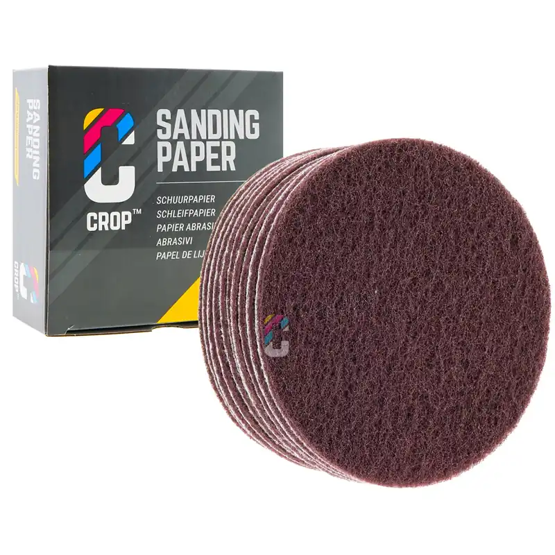 Nieuw CROP ScuffX Vlies Schuurschijven 150mm - Fijn - Rood - 10 stuks