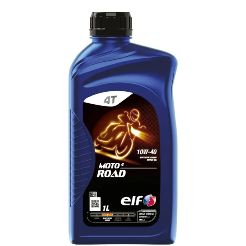 Total Elf Moto 4 Road 10w40 motorfiets olie 1 liter Merkproduct