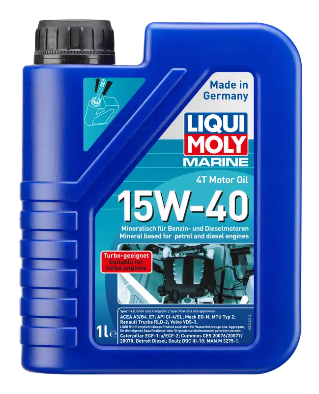 Seizoensaanbieding Liqui Moly Marine 4T Motor Oil 15W-40 1 liter