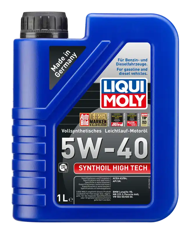 Liqui Moly Synthoil High Tech 5w40 Motorolie 1 liter Dagaanbieding