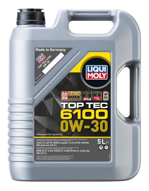 Op = Op Liqui Moly Top Tec 6100 0w30 Motorolie 5 liter
