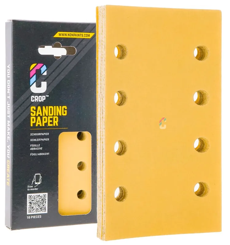 Koopje CROP GoldX Schuurstroken korrel 220 - 70x125mm - 10 stuks
