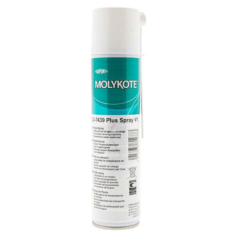 Tijdelijk Beschikbaar MOLYKOTE CU-7439 Plus V1 Koperpasta spuitbus 400ml