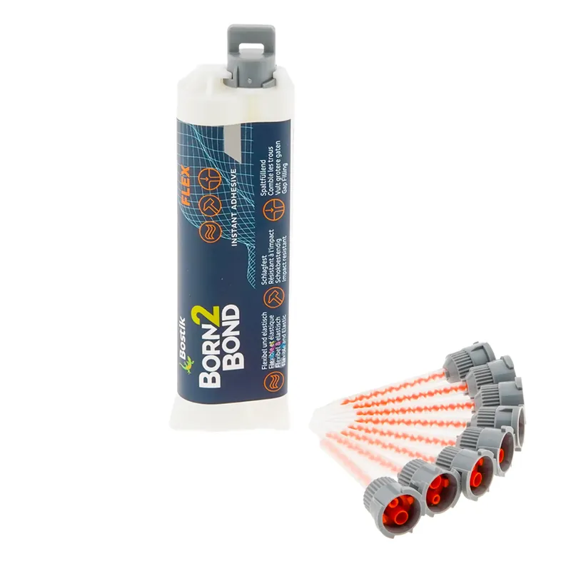 Finale Uitverkoop Bostik Born2Bond Repair Cyanoacrylaatlijm 50 gram + 8 Mixertips