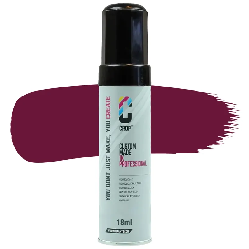 Goedkoop CROP Lakstift Wijnheiderood RAL 4004 Hoogglans - 18ml