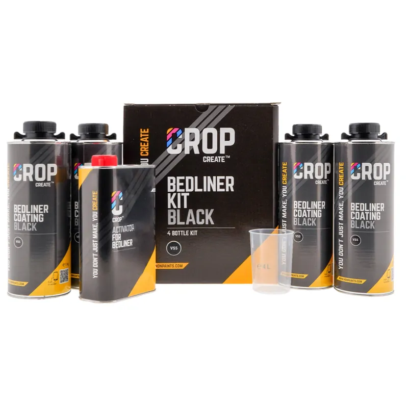 Shop Nu CROP 2K Bedliner ZWART 4 liter Set + Verharder
