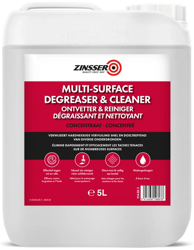 Zinsser Multi-Surface Ontvetter & Reiniger 5 liter Merkproduct