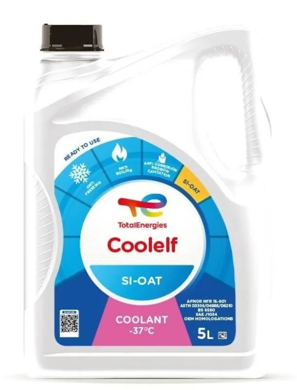 Total Coolelf Si-OAT koelvloeistof 5 liter Rechtstreeks Van De Fabrikant