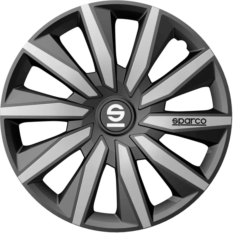 Sparco Wieldoppen Milano 14 inch Grijs Zilver - 4 stuks Gratis Retour