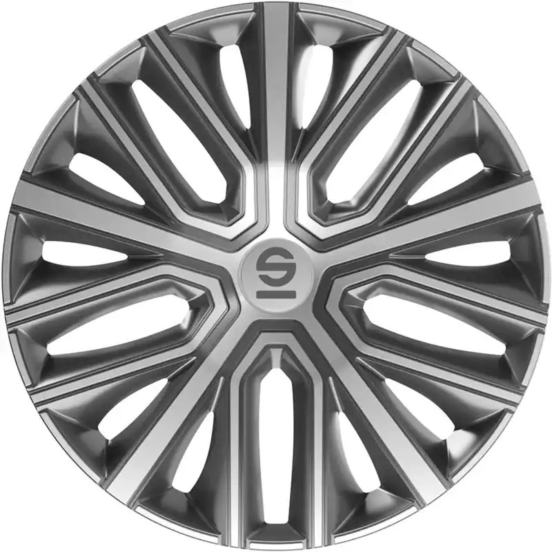 Gereduceerde Prijs Sparco Wieldoppen Modena 14 inch Grijs Zilver - 4 stuks