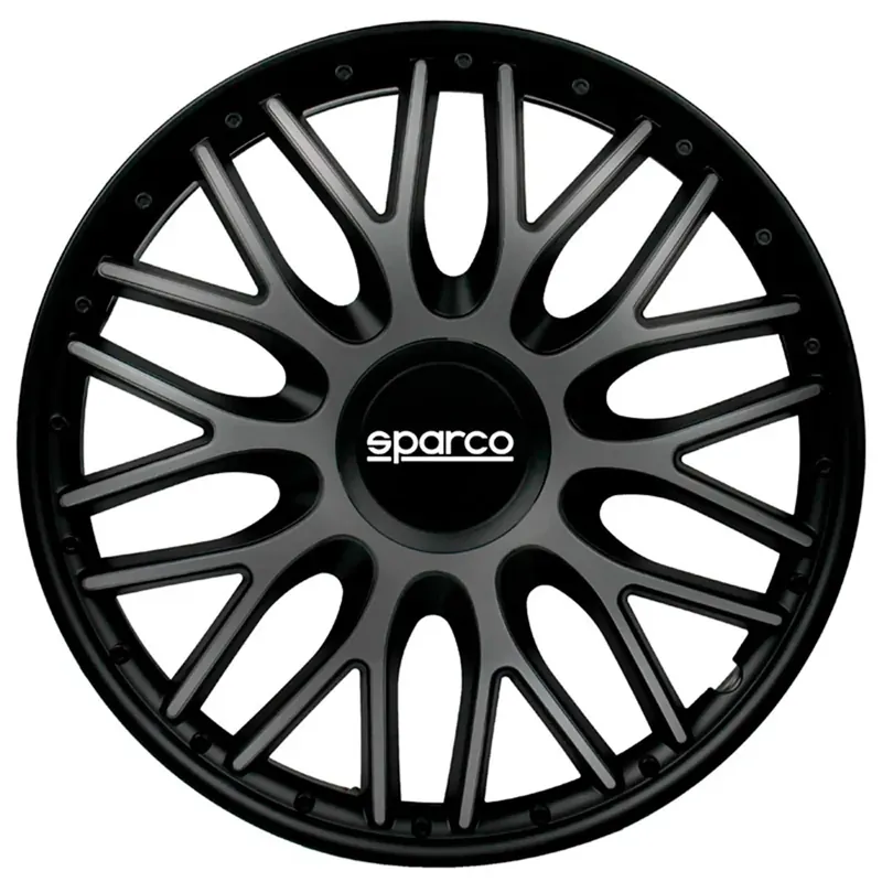 Sparco Wieldoppen Roma 16 inch Grijs Zwart - 4 stuks Bestel Nu