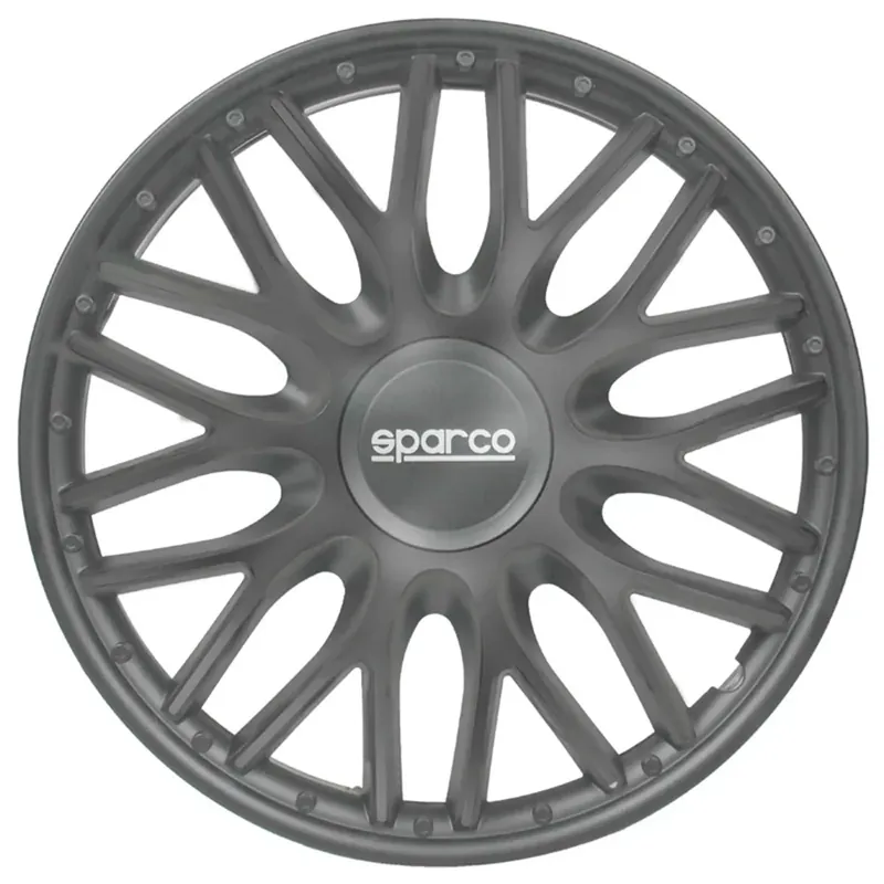Betaalbaar Sparco Wieldoppen Roma 14 inch Grijs - 4 stuks