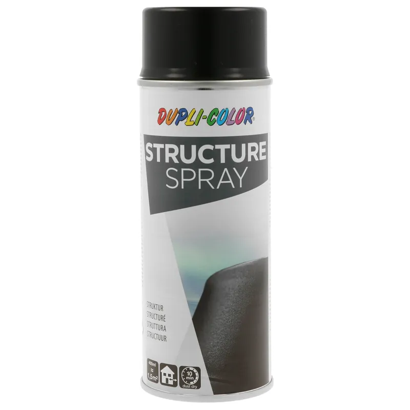 Rechtstreeks Van De Fabrikant DupliColor Structuurverf Zwart Spuitbus 400ml