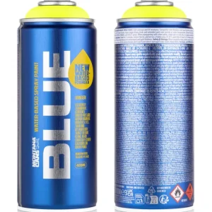 Montana BLUE Fluor Yellow Spuitbus 400ml Actieprijs