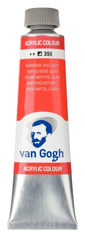 Van Gogh Acrylverf Tube 40 ml - Naftolrood Licht 398 Shop Nu