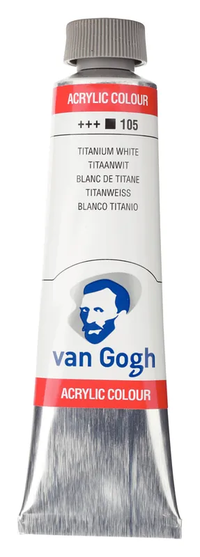 Van Gogh Acrylverf Tube 40 ml - Titaanwit 105 Lage Prijs