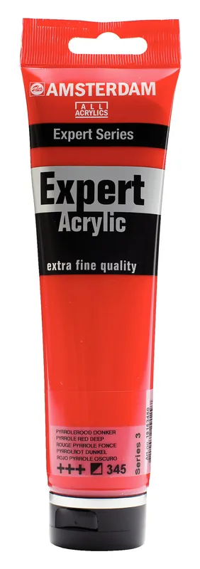 Royal Talens Amsterdam Expert Series Acrylverf Tube 150 ml - Pyrrolerood Donker 345 Weekendaanbieding
