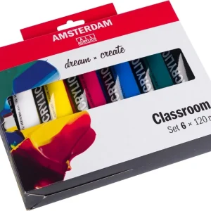 Royal Talens Amsterdam Standaard Series Set - Classroom - 6 x 120ml Express Levering