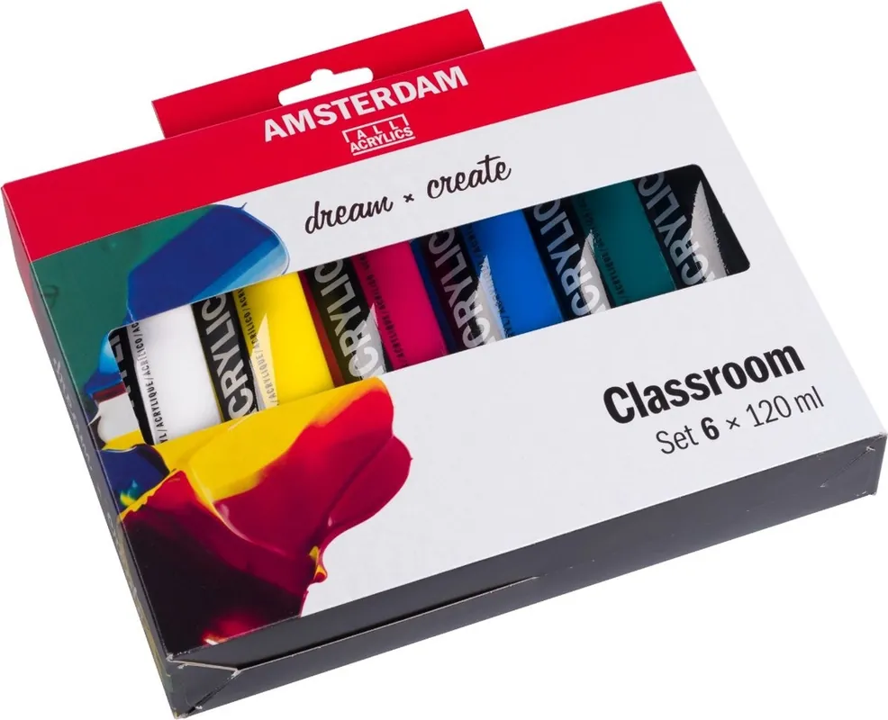 Royal Talens Amsterdam Standaard Series Set - Classroom - 6 x 120ml Express Levering