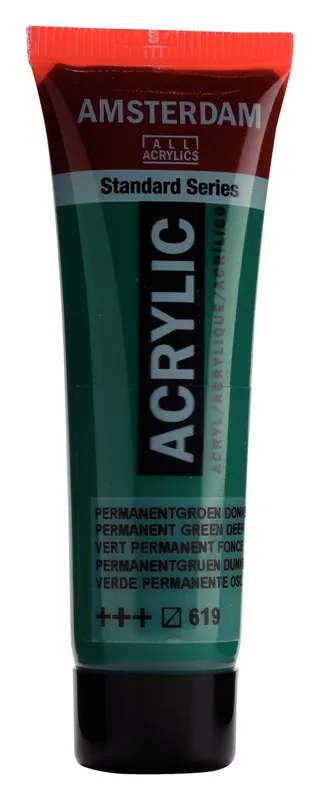 Royal Talens Amsterdam Standard Series Acrylverf Tube 20 ml - Permanentgroen Donker 619 Bestseller