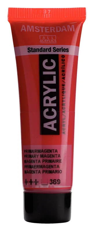 Gecertificeerd Royal Talens Amsterdam Standard Series Acrylverf Tube 20 ml - Primairmagenta 369