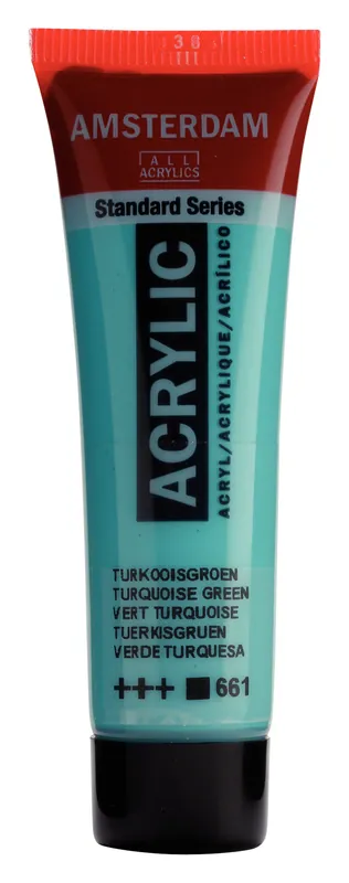 Koopje Royal Talens Amsterdam Standard Series Acrylverf Tube 20 ml - Turkooisgroen 661