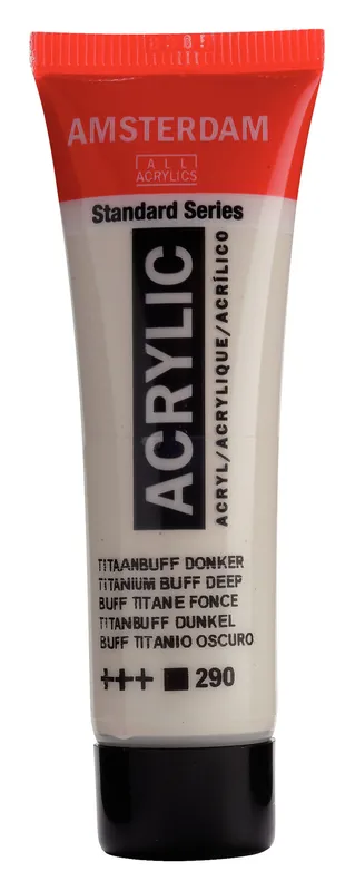 Betrouwbaar Royal Talens Amsterdam Standard Series Acrylverf Tube 20 ml - Titaanbuff Donker 290