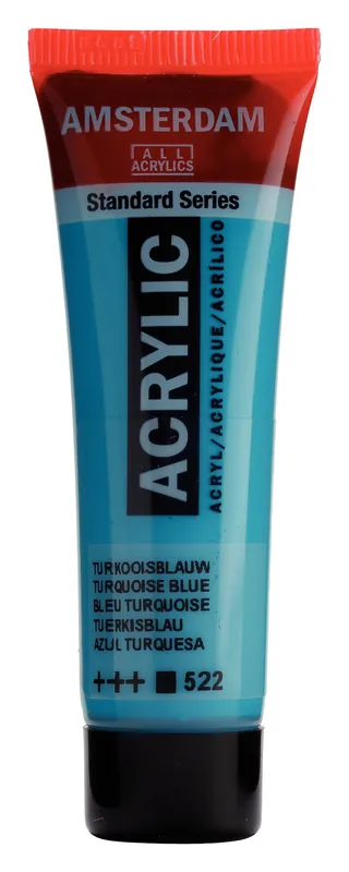 Shop Nu Royal Talens Amsterdam Standard Series Acrylverf Tube 20 ml - Turkooisblauw 522