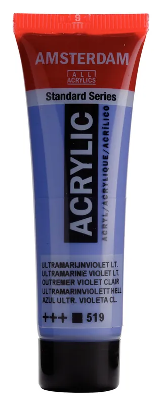 Royal Talens Amsterdam Standard Series Acrylverf Tube 20 ml - Ultramarijnviolet Licht 519 Laatste Versie