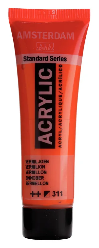 Goedkoop Royal Talens Amsterdam Standard Series Acrylverf Tube 20 ml - Vermiljoen 311
