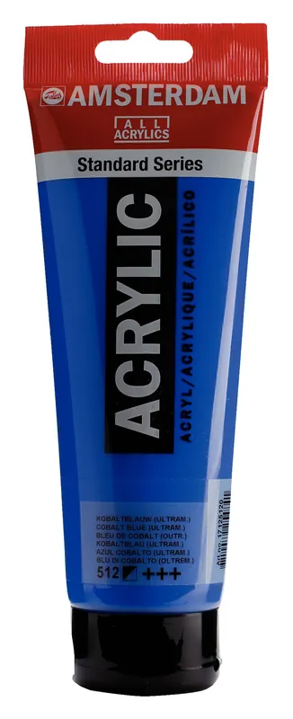 Royal Talens Amsterdam Standard Series Acrylverf Tube 250 ml - Kobaltblauw (Ultramarijn) 512 Gratis Retour