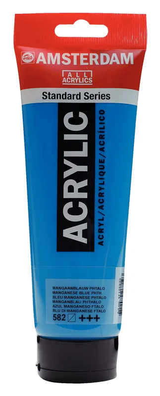 Royal Talens Amsterdam Standard Series Acrylverf Tube 250 ml - Mangaanblauw Phtalo 582 Gereduceerde Prijs