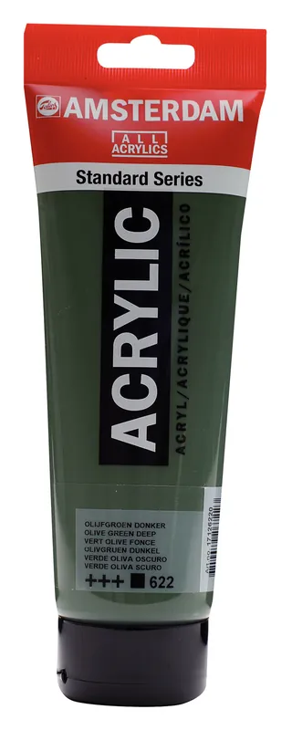 Flitsaanbieding Royal Talens Amsterdam Standard Series Acrylverf Tube 250 ml - Olijfgroen Donker 622