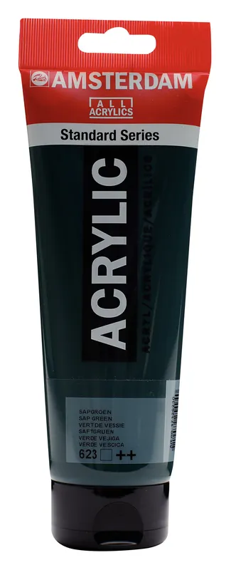 Tijdelijk Beschikbaar Royal Talens Amsterdam Standard Series Acrylverf Tube 250 ml - Sapgroen 623