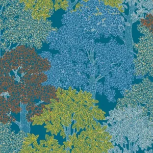 Architects Paper Floral Impression - Blauw - Bloemrijk - 377531 Fabrieksprijs