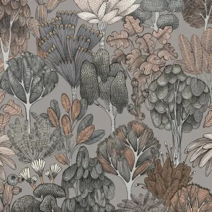Betaalbaar Architects Paper Floral Impression - Grijs - Grafisch - 377574