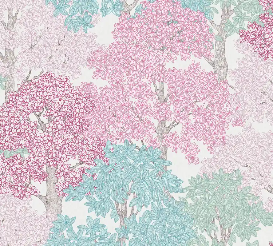 Architects Paper Floral Impression - Roze - Bloemrijk - 377535 Beperkte Voorraad