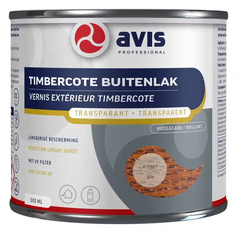 Avis Timbercote Transparant Hoogglans - Grenen Finale Uitverkoop