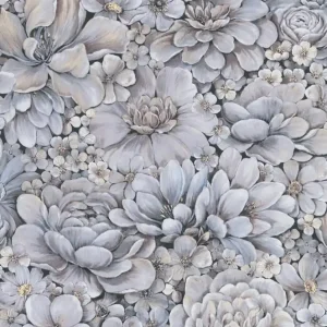 Noordwand Botanica Behang met ton-sur-ton grote bloemenprint 33955 Veilige Betaling
