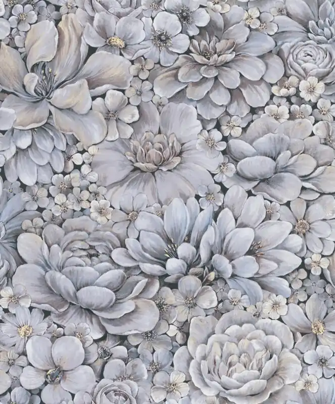 Noordwand Botanica Behang met ton-sur-ton grote bloemenprint 33955 Veilige Betaling