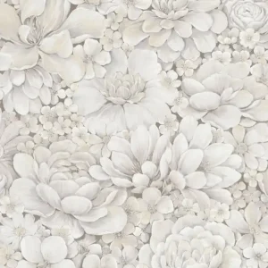 Exclusieve Aanbieding Noordwand Botanica Behang met ton-sur-ton grote bloemenprint 33951