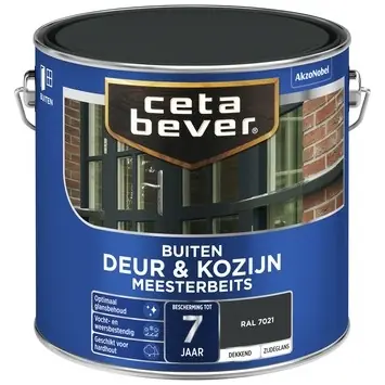 Cetabever Meesterbeits Deur en Kozijn Dekkend Zijdeglans - RAL 7021 Premium
